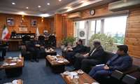 دیدار معاون وزیر صمت و مدیر عامل سازمان صنایع کوچک و شهرکهای صنعتی ایران با استاندار گلستان