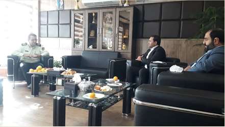 ديدار مدير عامل شركت شهركهاي صنعتي استان با فرمانده  انتظامي استان 