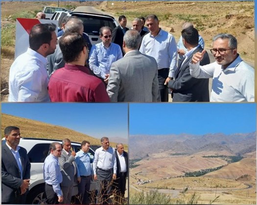 بازدید معاون وزیر صمت و مدیرعامل ایزیپو از منطقه شهرک و خسبان شهرستان طالقان در راستای بررسی موقعیت ایجاد شهرک صنعتی
